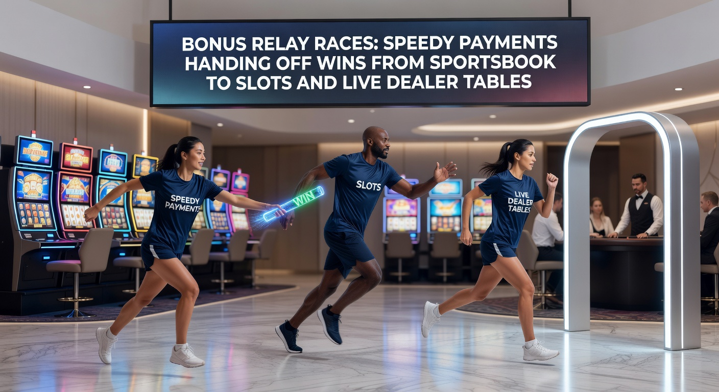 Mobile app screen showing a sportsbook win instantly transferring to a slot game balance with bonus activation, complete with timer icons emphasizing speed