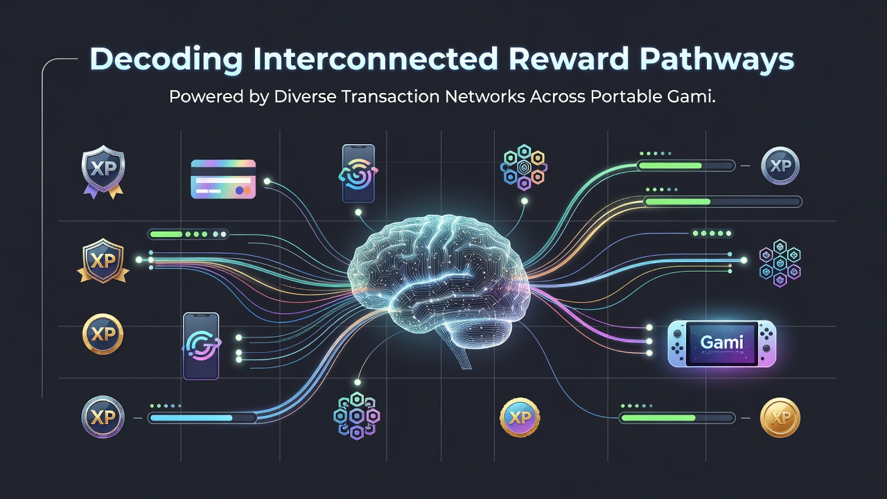 Diagram illustrating transaction flows linking mobile slots rewards to live casino and sports betting incentives