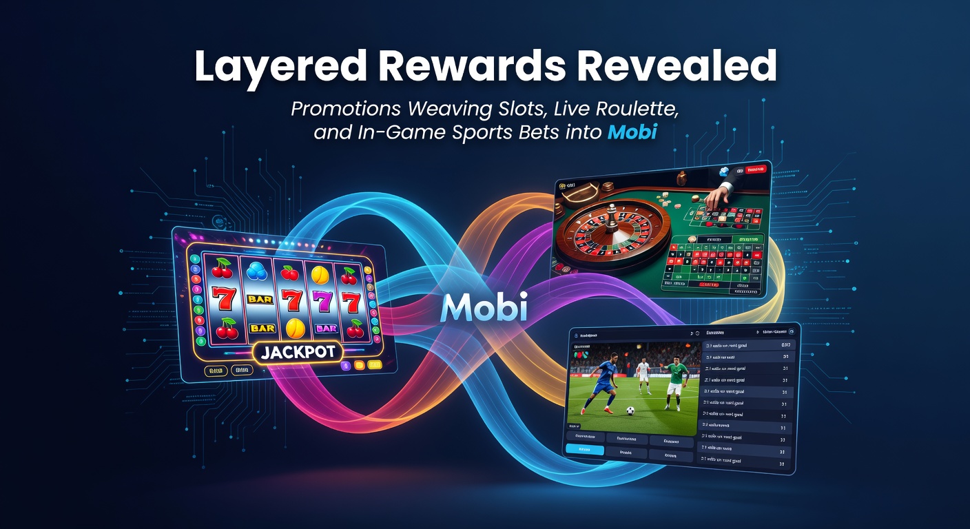 Dynamic infographic showing reward pathways connecting slot reels, spinning roulette wheels, and live sports betting odds on a mobile app