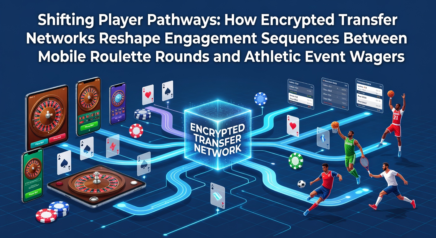 Mobile screen showing seamless transfer between roulette game and sports betting interface via encrypted network