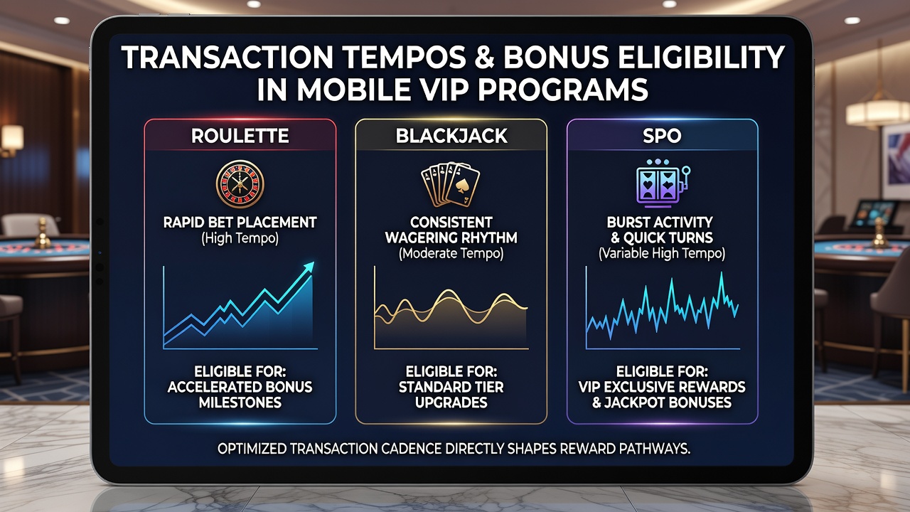 Dashboard view of VIP tier progression driven by transaction speed metrics in mobile casino and sports betting apps
